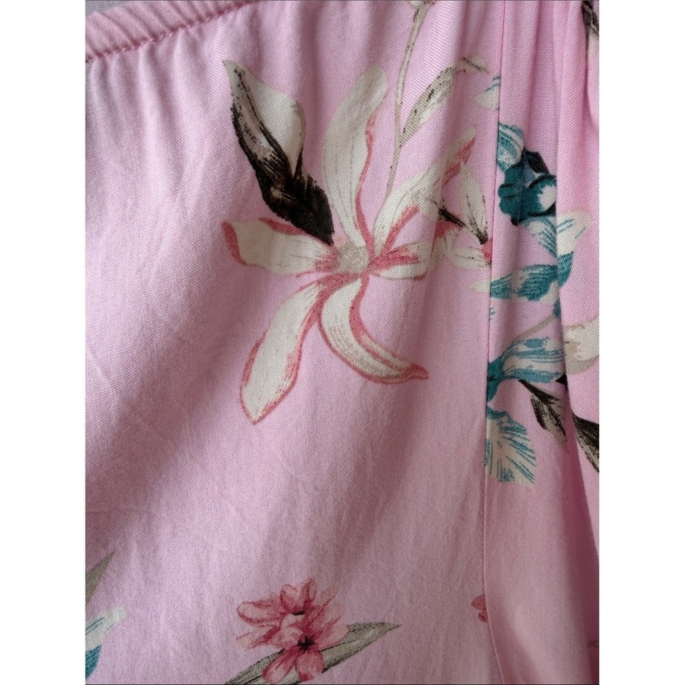 Torrid Pink Cold Shoulder With Pockets! Pink Spaghetti Strap Short Dress Floral - Picture 5 of 5